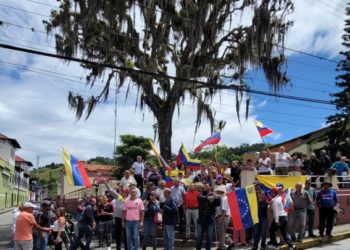 Boconó se unió a la gran concentración opositora nacional e internacional
