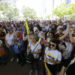 Venezolanos en Panamá gritan «libertad» y defienden triunfo electoral del opositor González
