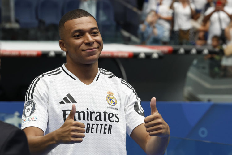 El francés Kylian Mbappé, el fichaje con mayor valor de mercado de LaLiga, en la temporada 2024-25. EFE/Chema Moya