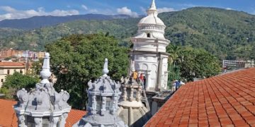 Reparaciones del edificio de la Catedral de Mérida están siendo registradas para la posteridad