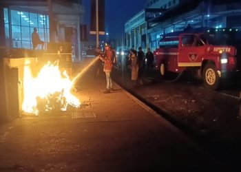 Táchira| Queman contenedor de desechos sólidos en San Cristóbal 
