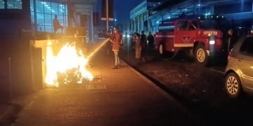 Táchira| Queman contenedor de desechos sólidos en San Cristóbal 
