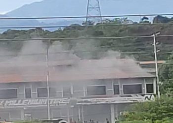 Incendio en cauchera afecta servicio eléctrico en El Vigía