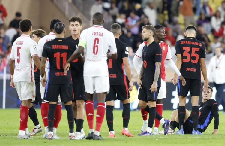 Partido de Liga de Campesones entre el Monaco y el Barcelona el pasado 19 de septiembre. EFE/EPA/SEASTIEN NOGIER