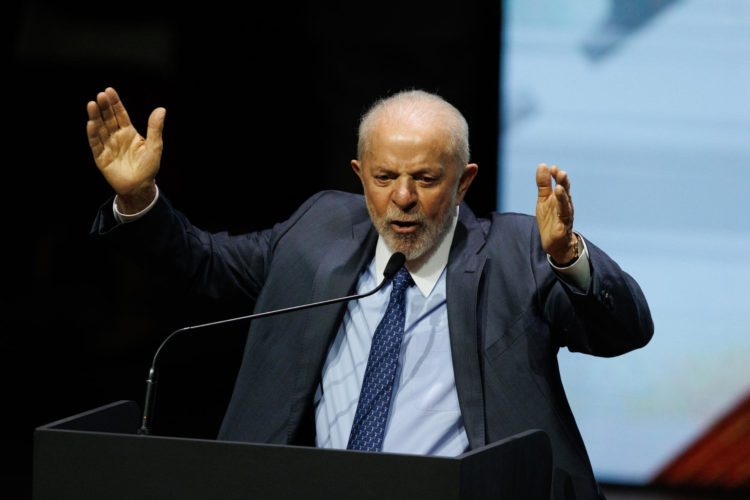 Fotografía de archivo del presidente de Brasil, Luiz Inácio Lula da Silva, en la ceremonia de inauguración de la 27ª Bienal Internacional del Libro de São Paulo, el 5 de septiembre de 2024, en Sao Paulo (Brasil). EFE/ Isaac Fontana