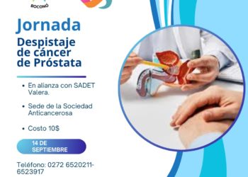 Sociedad Anticancerosa de Boconó invita a jornada de despistaje de cáncer de próstata