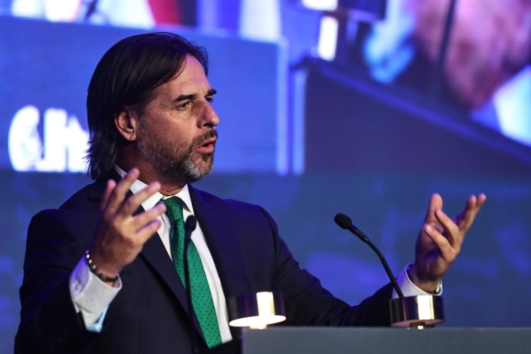 Fotografía del presidente de Uruguay Luis Lacalle Pou. EFE/ Juan Ignacio Roncoroni