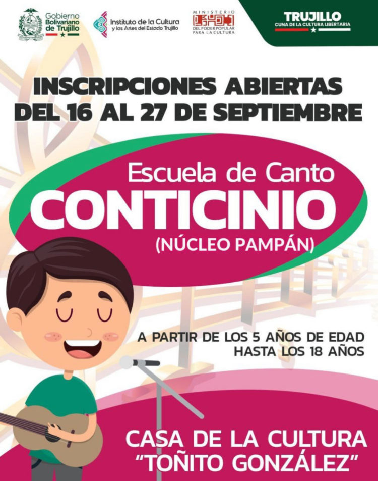 Escuelas de música del Incaet llaman a inscripción