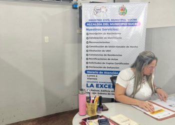 Alcaldía de Sucre realiza mejoras al Registro Civil de la localidad
