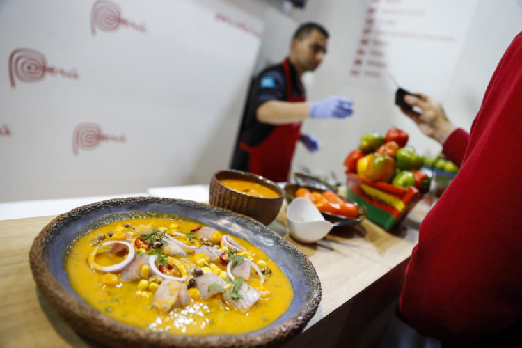 Uno de los platos preparados en la Feria Iberoamericana de Gastronomía de Buenos Aires, en una imagen de archivo. EFE/David Fernández