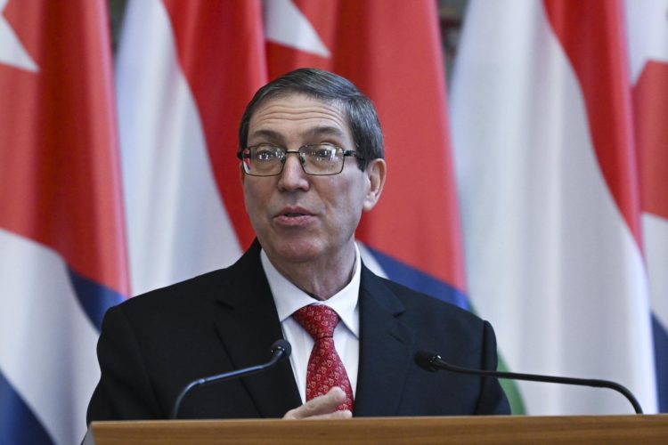 Fotografía de archivo del canciller cubano, Bruno Rodríguez Parrilla. EFE/Szilard Koszticsak