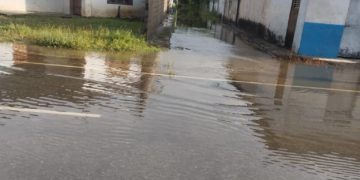 Localidades importantes de Santa Apolonia inundadas por crecida de quebradas