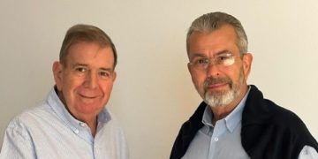 Edmundo González se reunió con Juan Carlos Delpino, rector del CNE