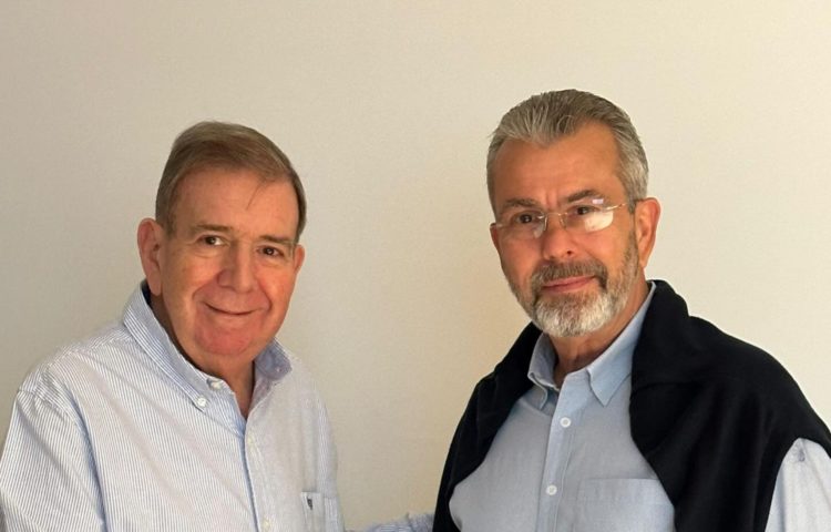 Edmundo González se reunió con Juan Carlos Delpino.