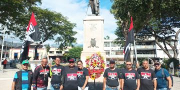 Tupamaros en la semana aniversario realizó ofrenda floral en Valera
