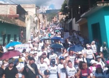 Marcha para Jesús recorrió Boconó este fin de semana
