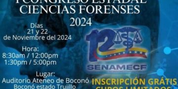 Senamecf invita a congreso estadal de ciencias forenses en Boconó
