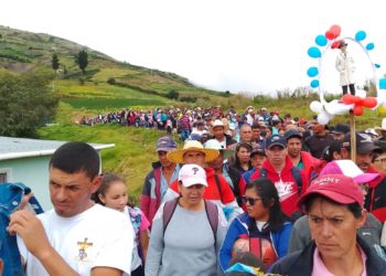 900 personas participaron en peregrinación en honor al beato José Gregorio Hernández en Las Mesitas