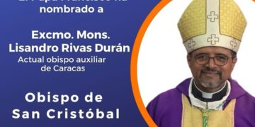 Boconés es el nuevo obispo de la Diócesis de San Cristóbal