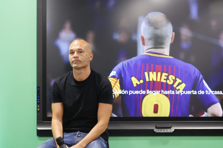 El futbolista Andrés Iniesta durante su participación en el acto de LaLiga en julio pasado. EFE/J.P. Gandul