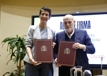 El Gobierno español y LaLiga sellan una alianza para erradicar el racismo y el odio en el deporte