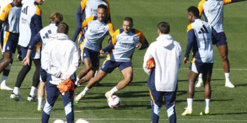 Courtois, Lunin, Mbappé y Vinícius, listos para jugar; Brahim apunta al clásico