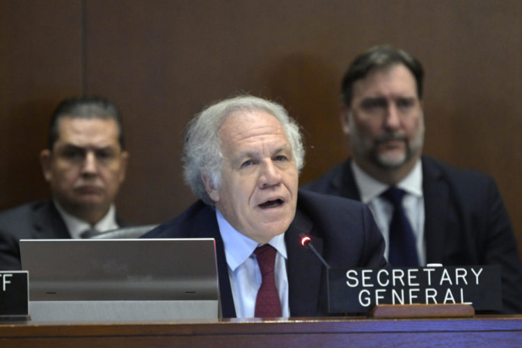 Fotografía de archivo en donde se ve al secretario general de la Organización de los Estados Americanos (OEA), Luis Almagro. EFE/ Lenin Nolly