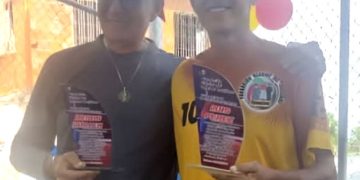 Homenajeados Jesús «Cuchita» Guillén y Luis Guillermo «Memo» Pérez baluartes del volibol trujillano