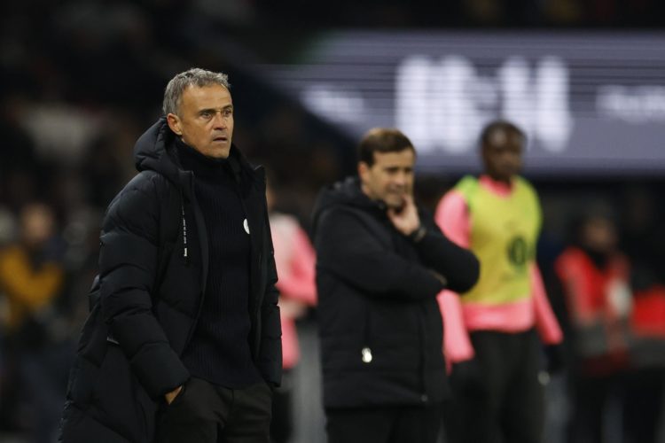 Luis Enrique, en el partido del pasado viernes contra el Toulouse. EFE/EPA/Mohammed Badra