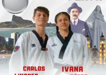JDNJ 2024 | Ivana Pérez y Carlos Linares logran medalla de plata para Trujillo en Taekwondo