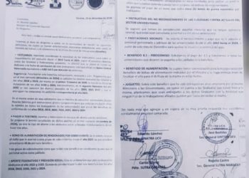 Gremios universitarios reclaman sus reivindicaciones laborales