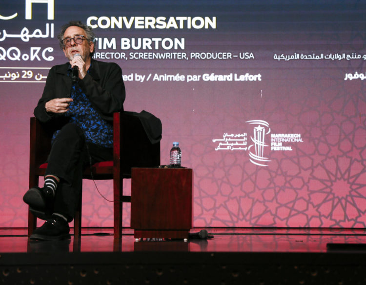 El cineasta Tim Burton este sábado en el Festival Internacional de Cine de Marrakech. EFE/ Maria Traspaderne