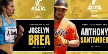 Joselyn Brea y Anthony Santander ganan el premio Atleta del Año 2024