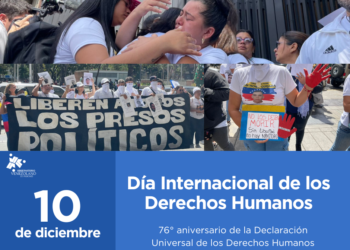 Víctimas esperan por justicia y reparación en el 76 aniversario de la Declaración de Derechos Humanos