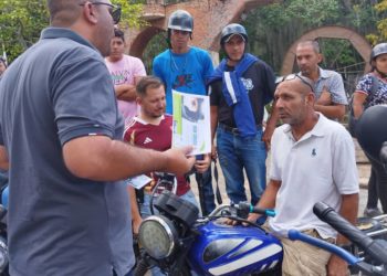 Se realizó jornada de concienciación a los motorizados en Boconó