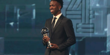 Vini Jr. promete amor eterno al Madrid al recoger el The Best al mejor jugador del mundo
