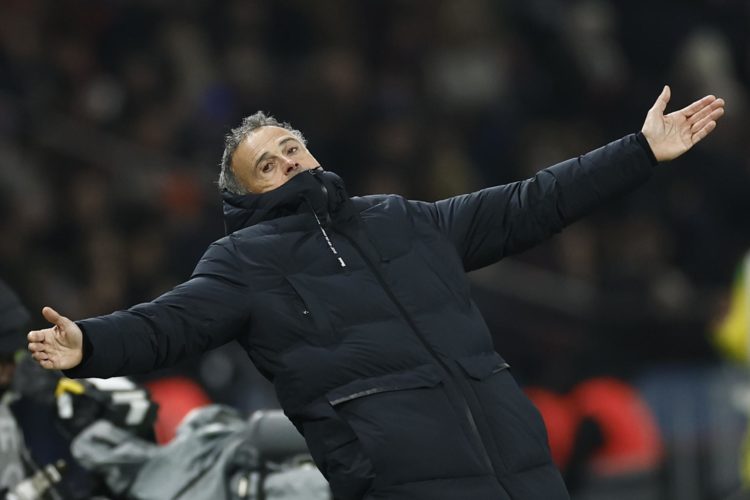 El entrenador del PSG, Luis Enrique. EFE/EPA/YOAN VALAT