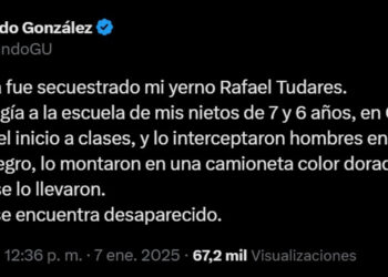 La hija de González Urrutia pide libertad para su esposo, «secuestrado» hace 72 horas