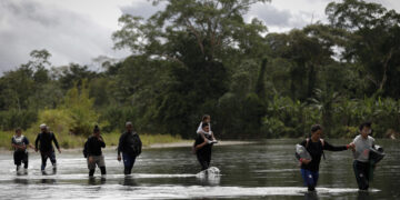Sigue descendiendo el paso de migrantes irregulares por la selva del Darién