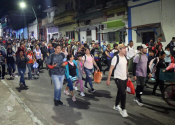 La primera caravana migrante del año parte de la frontera sur de México