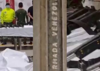 Hallaron armas de la Fuerza Armada venezolana en operativo contra disidencias de las FARC en Colombia