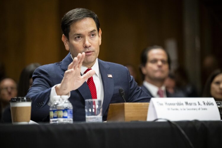 Foto de archivo de Marco Rubio, nuevo secretario de Estado de EE.UU. EFE/EPA/GRAEME SLOAN