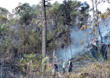 Tres muertos al caer una avioneta en el cerro El Volcán en el estado Miranda