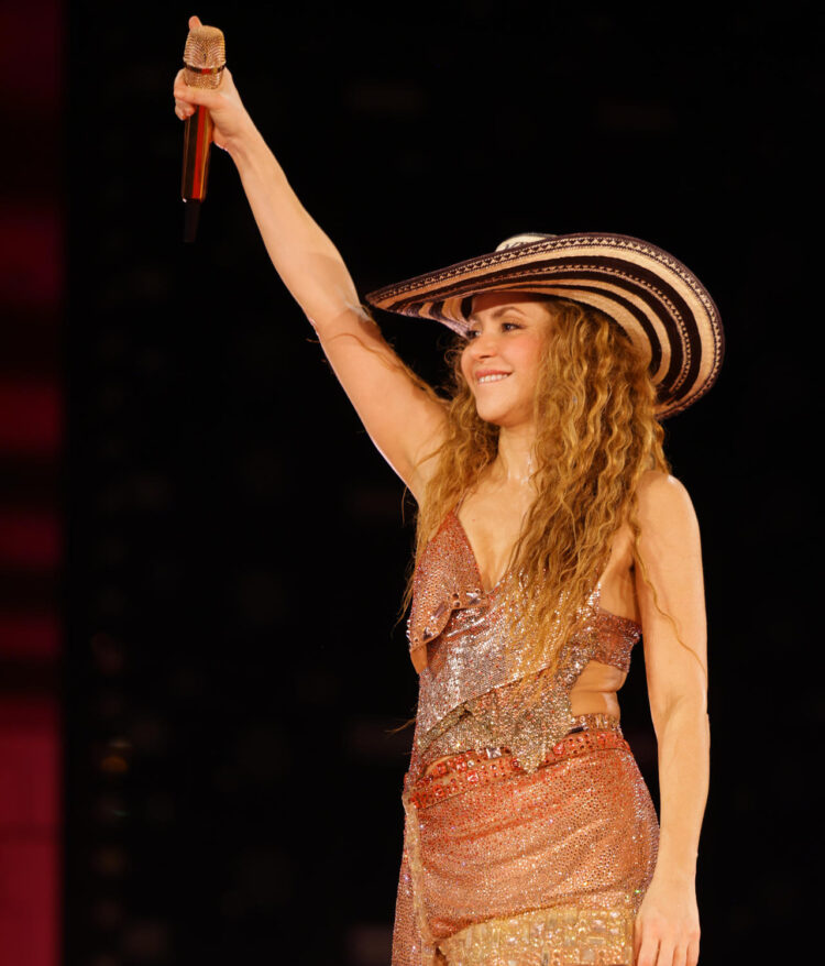 Fotografía de archivo cedida por Nicolás Gerardín de la cantante colombiana Shakira durante su segundo concierto en Barranquilla (Colombia). EFE/ Nicolás Gerardín