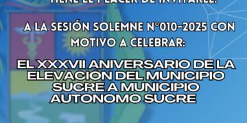 Un fuerte aguacero provocó suspensión de sesión del Concejo de Sucre para celebrar la autonomía del municipio