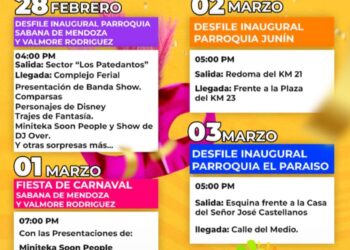 Trujillo | Extensa programación de Carnavales 2025 en municipio Sucre