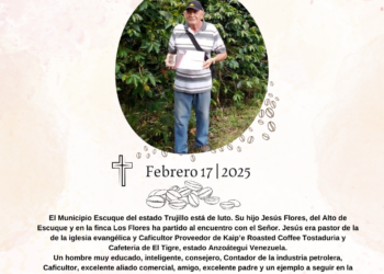 Kaip’e lamenta el fallecimiento del Sr. Jesús Flores, caficultor proveedor