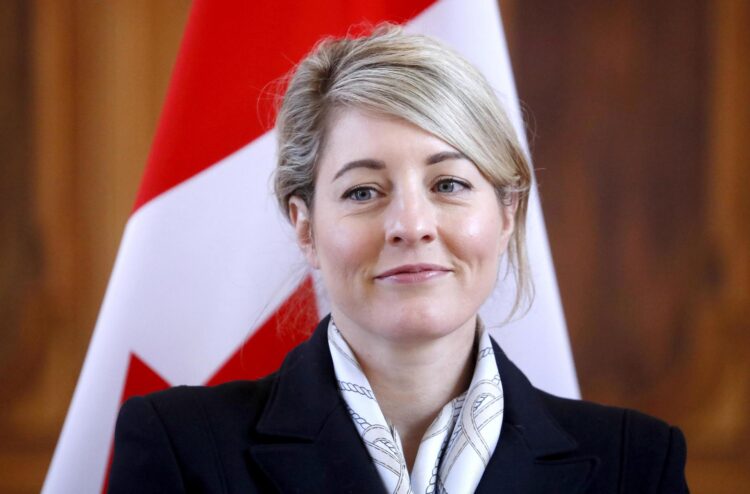 Foto de archivo de la ministra de Exteriores canadiense, Mélanie Joly. EFE/TOMS KALNINS