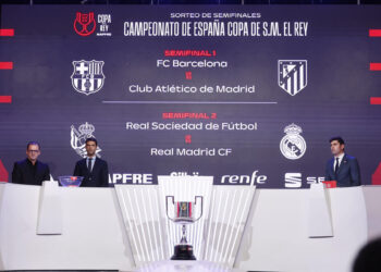 Barcelona-Atlético de Madrid y Real Sociedad-Real Madrid, semifinales de la Copa del Rey