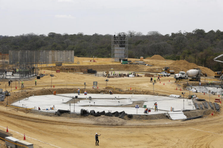 Fotografía cedida por la Presidencia de Ecuador de la construcción de la cárcel El Encuentro el 4 de octubre de 2024, que se edifica en la provincia de Santa Elena (Ecuador). EFE/Presidencia de Ecuador